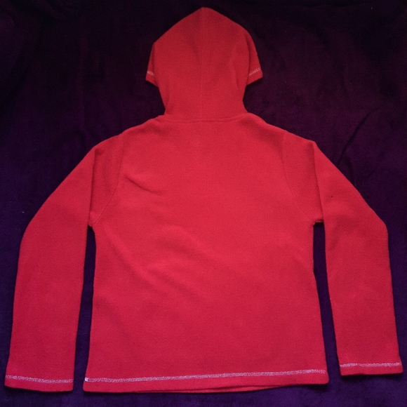 Vintage Disney Winnie the Pooh 100 Acre Wood Collection Red Fleece Hoodie M - Picture 2 of 6